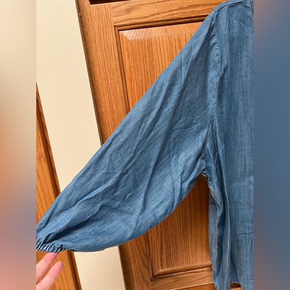 St. John's Bay Denim Blue Tunic Top, NWT, Size 3X - Picture 3 of 6